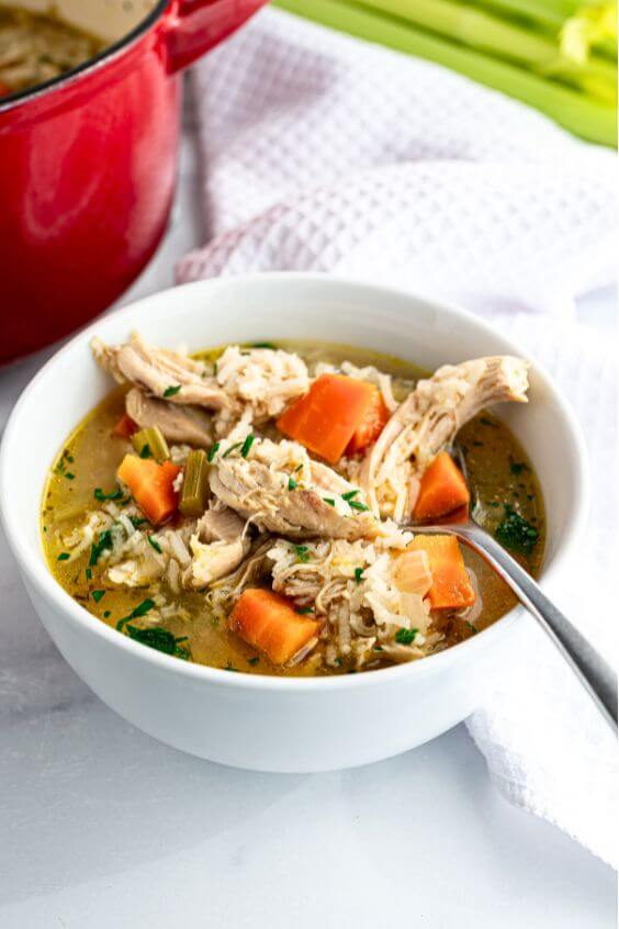 Easy Chicken and Rice Soup
